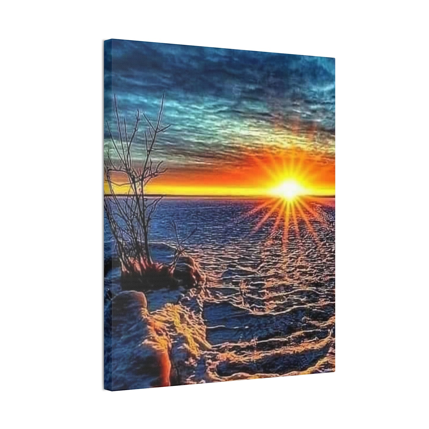 Sunrise on the Ocean - Canvas Stretched, 0.75"