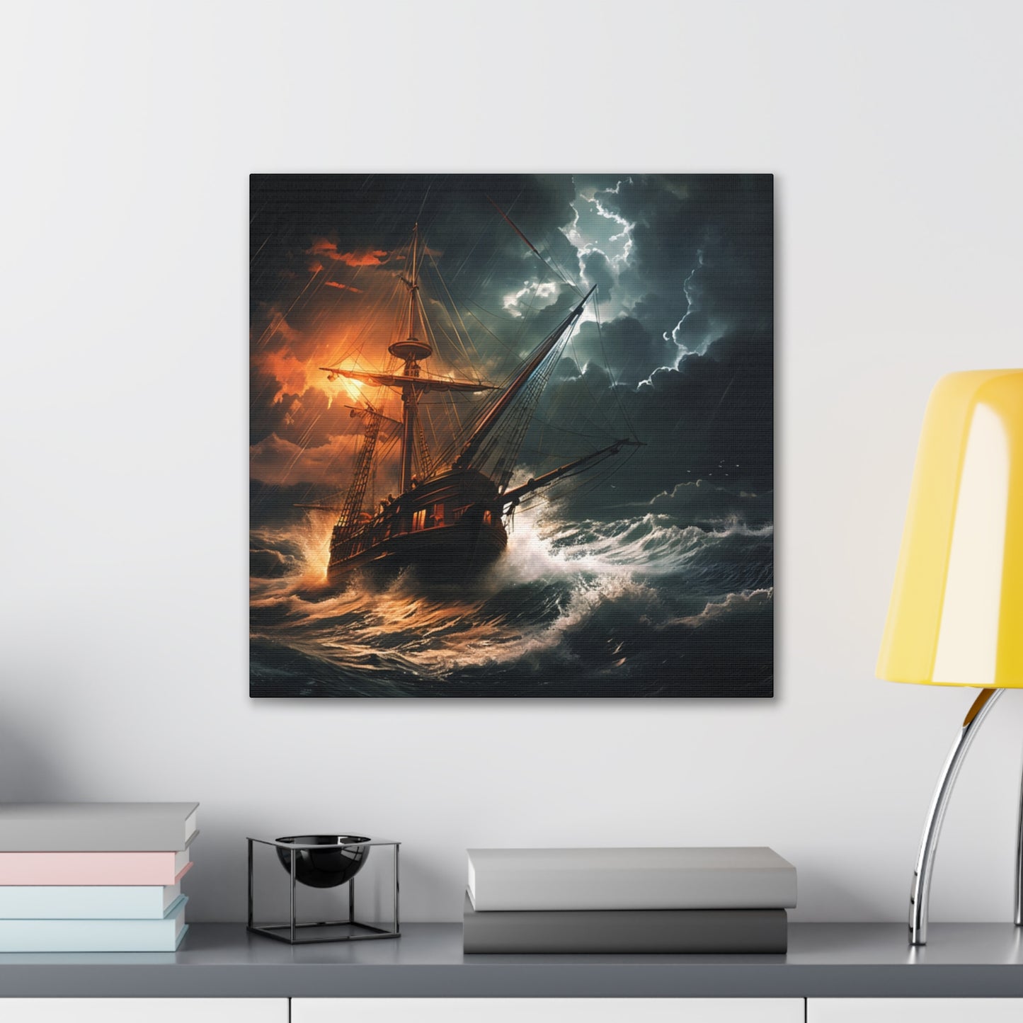 Sailing in the storm - Canvas Stretched, 0.75"