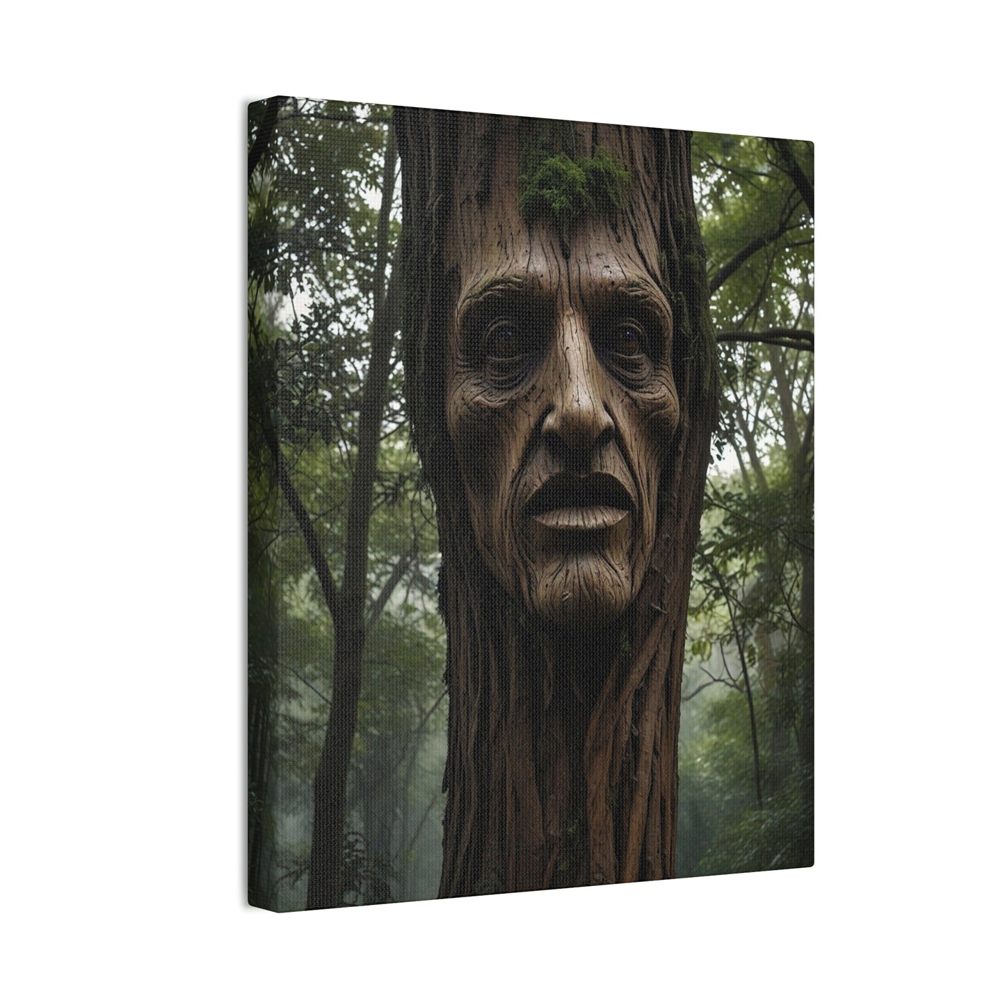 Face in the tree - Canvas Stretched, 0.75"