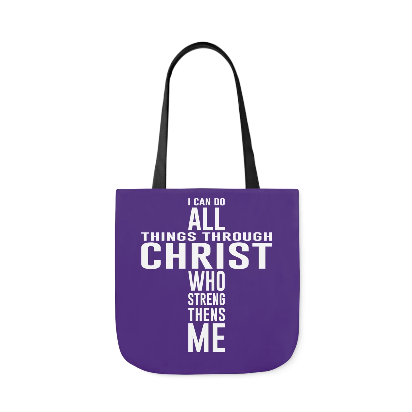 I can do - Canvas Tote Bag, 5-Color Straps - Religious