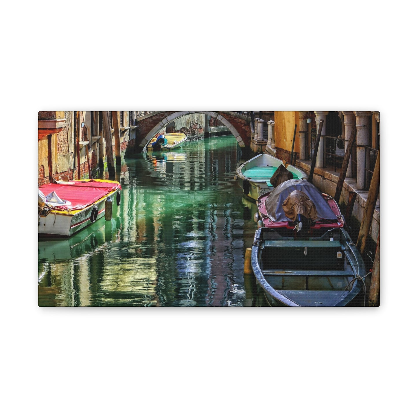 a-Venice Canal 1 - Canvas Stretched, 0.75"