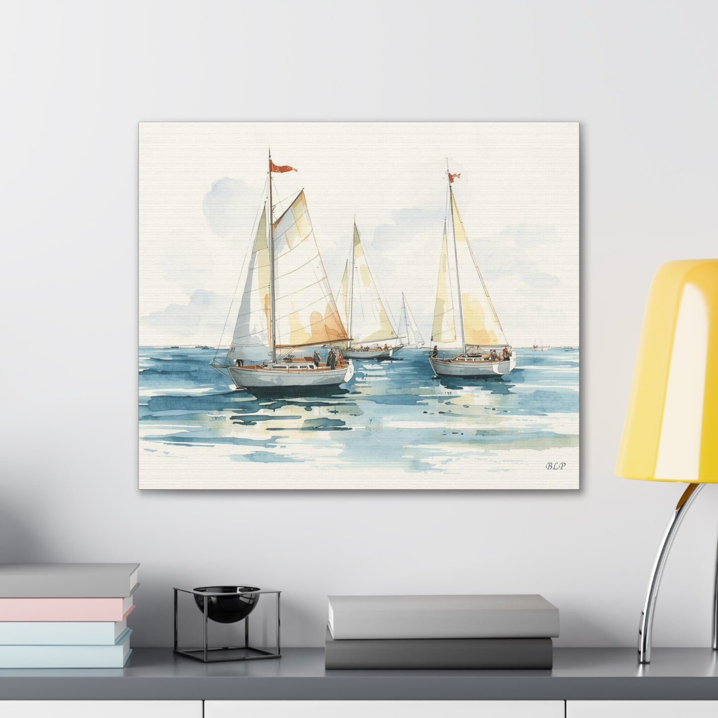 Sailboats - Canvas Stretched, 0.75" - Wall Art 2026 - Scenes