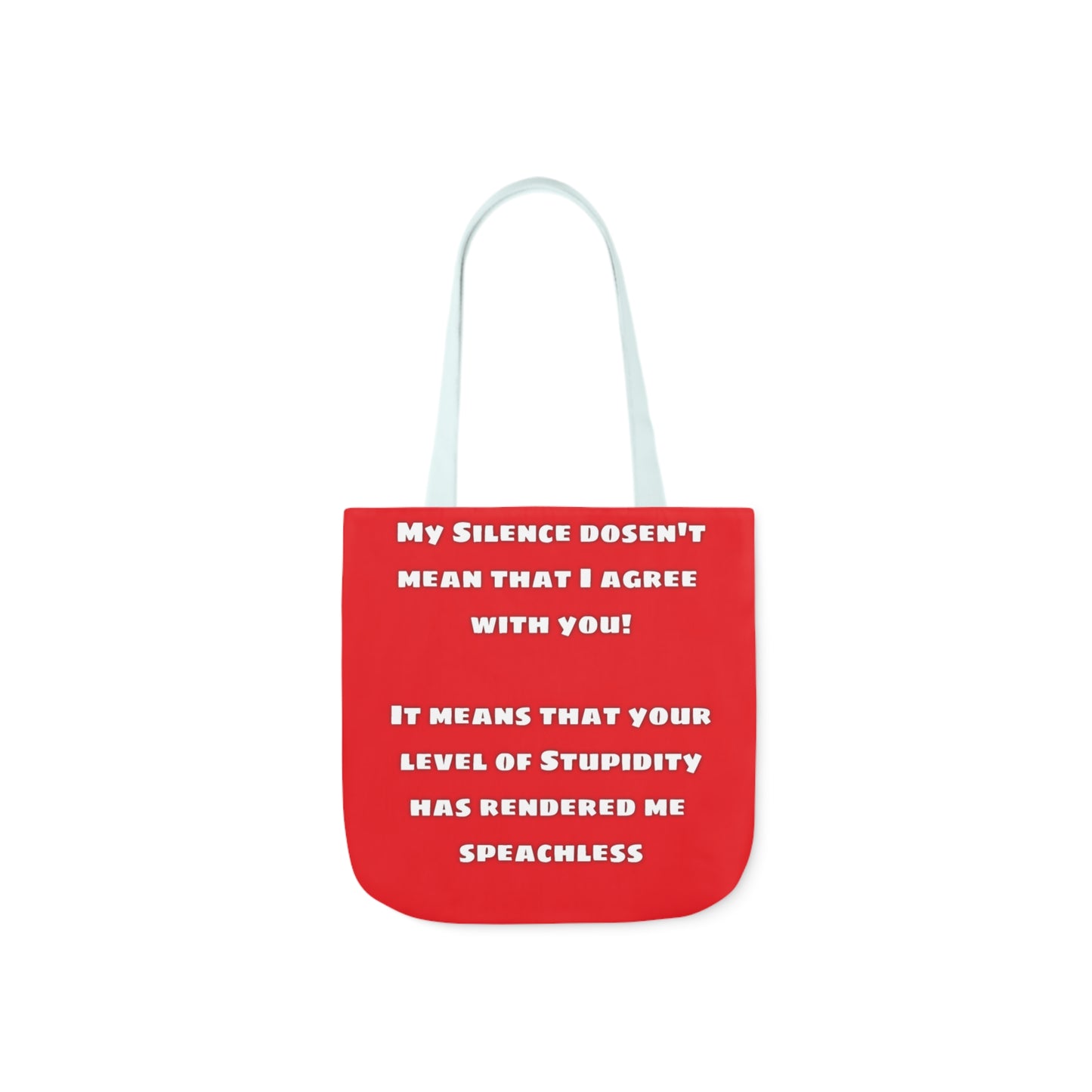 My Silence - Canvas Tote Bag, 5-Color Straps