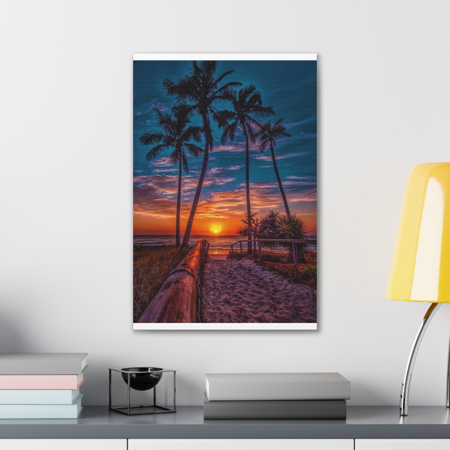 Sunset Palms - Canvas Stretched, 0.75"