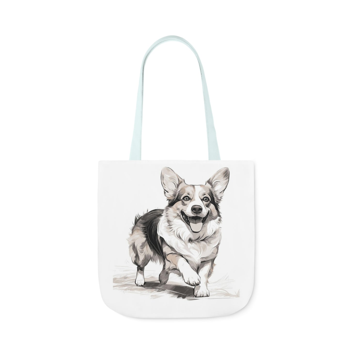 Corgi 2 - Canvas Tote Bag, 5-Color Straps