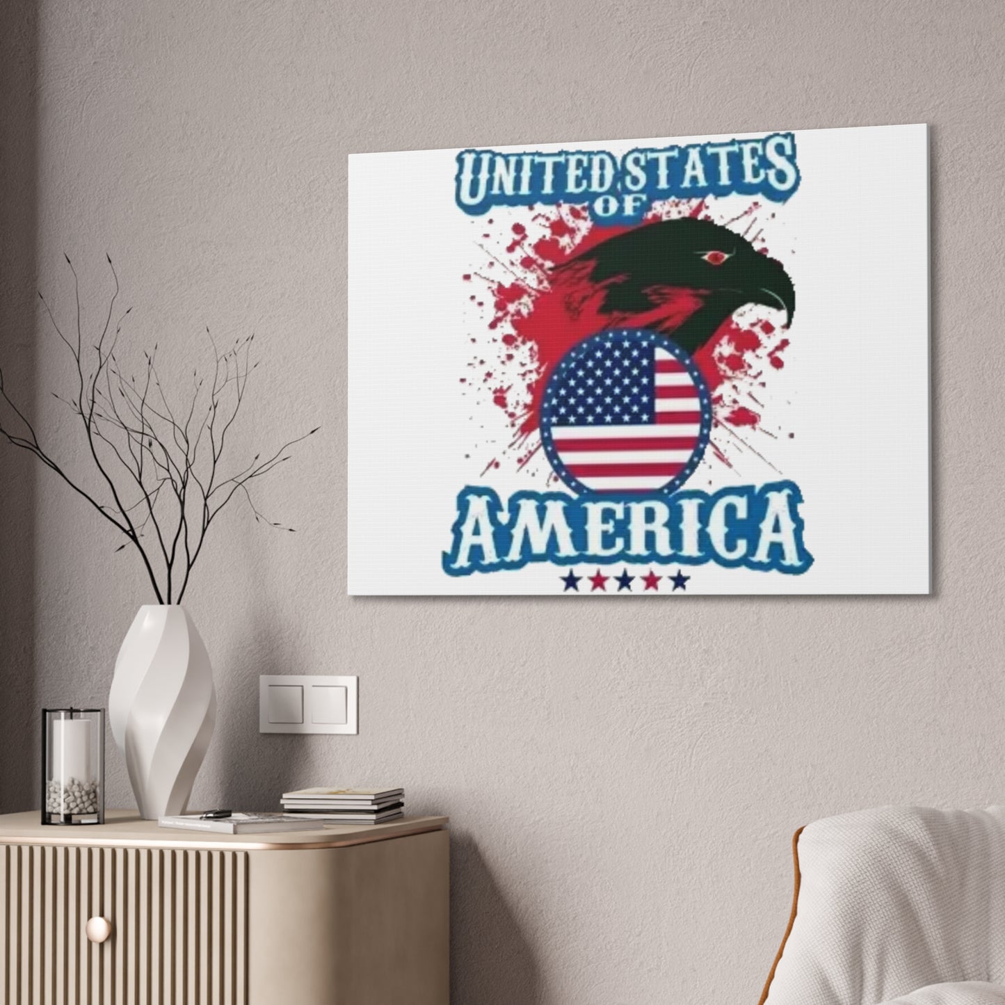 United States of America - Canvas Stretched, 0.75"