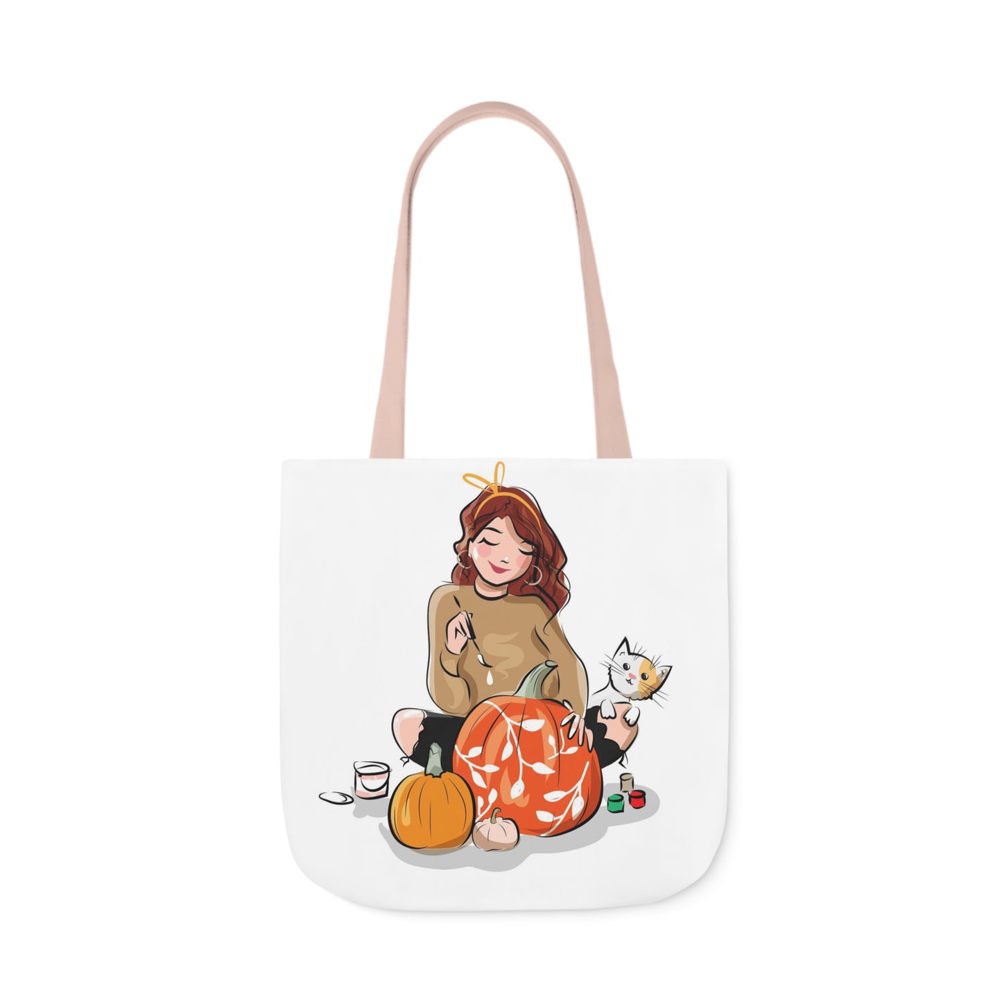 Painting - Canvas Tote Bag, 5-Color Straps