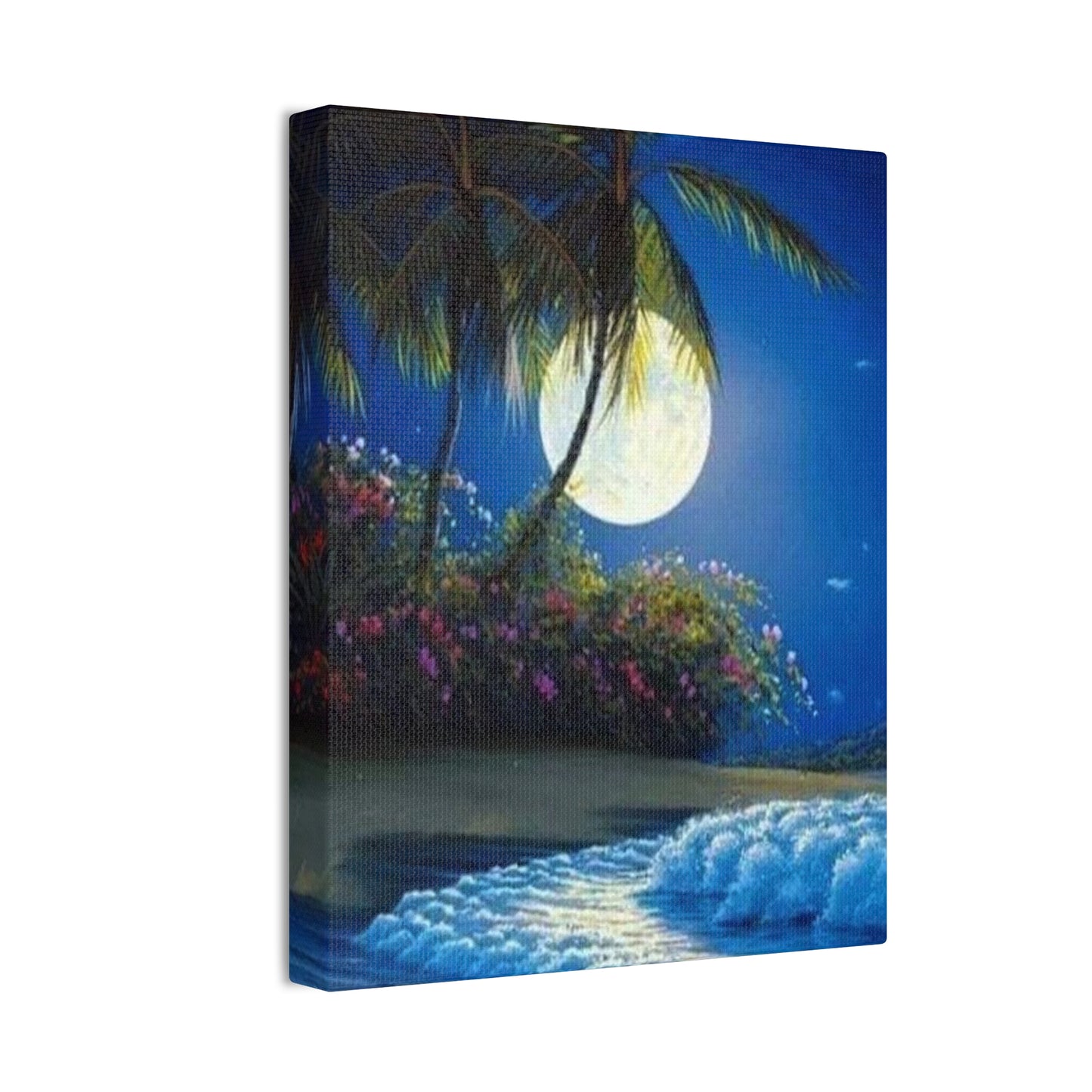 Desert Island Moon Light - Canvas Stretched, 0.75"