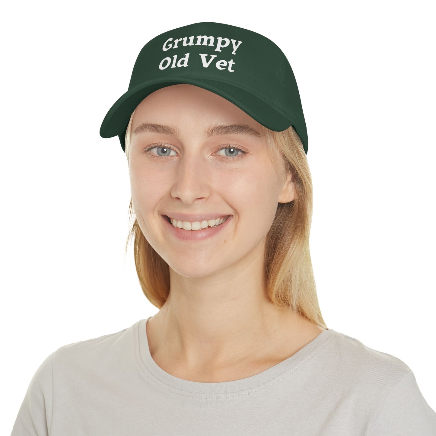 Grumpy Old Vet - Low Profile Ball Cap - Veterans - Father's Day