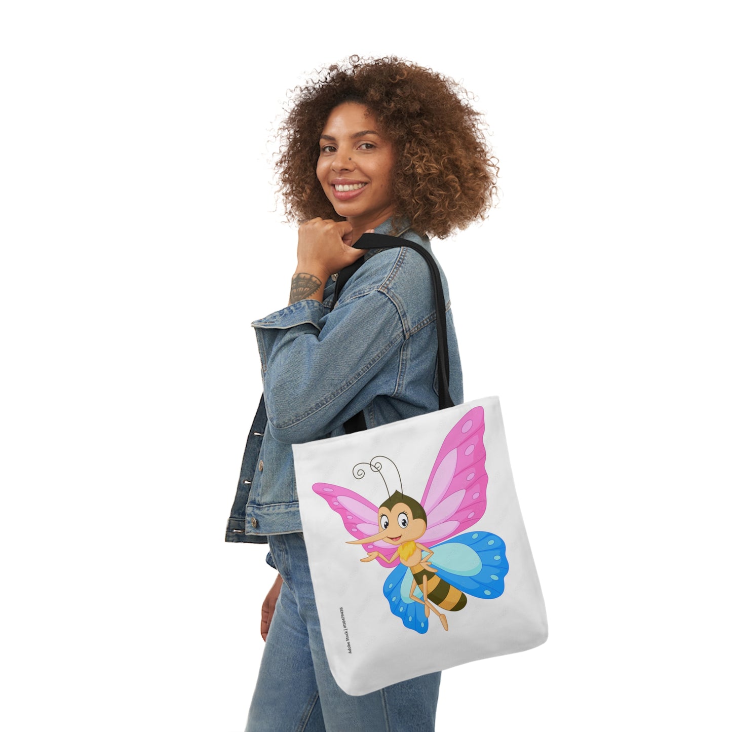 Fairy Bug - Canvas Tote Bag, 5-Color Straps