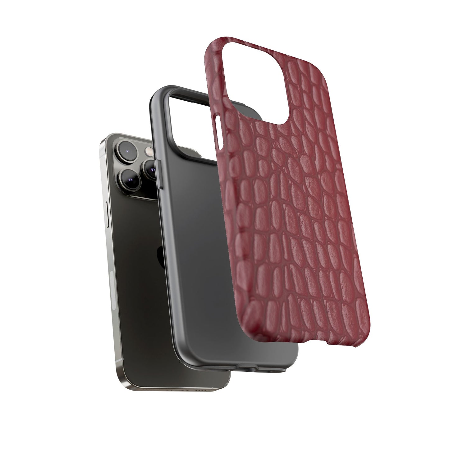 Red Leather - Tough Cases - Whimsical Phone Cases