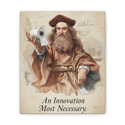 Galileo - Canvas Stretched, 0.75" - 2026 Wall Art - Bathroom Humor