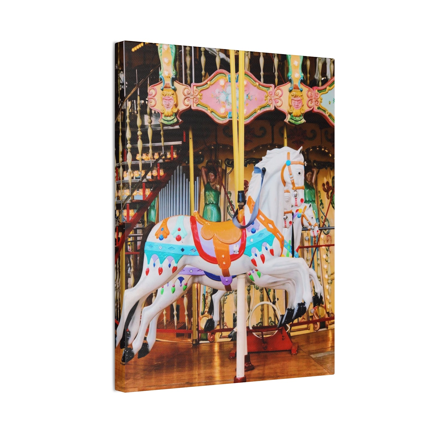 Carousel Horses - Canvas Stretched, 0.75"