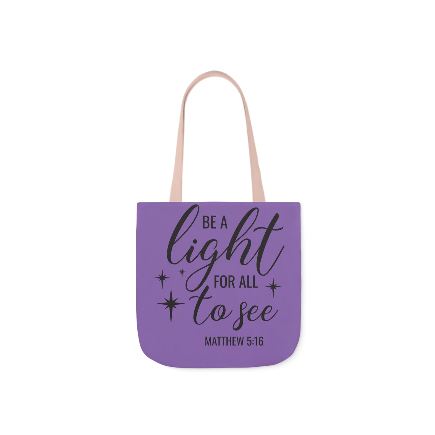 Be a light - Canvas Tote Bag, 5-Color Straps - Religion