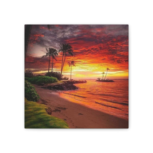 Sunset Island - Canvas Stretched, 0.75"