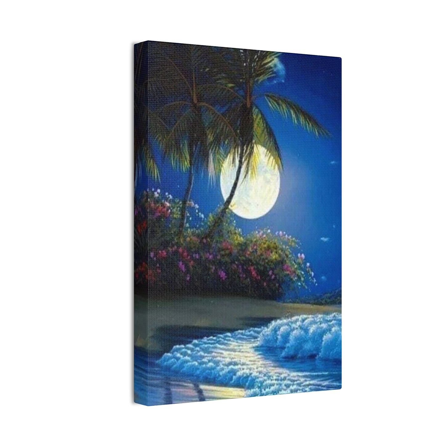 Desert Island Moon Light - Canvas Stretched, 0.75"