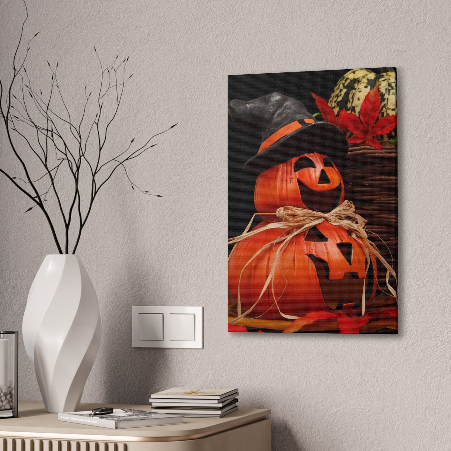 Pumpkins - Canvas Stretched, 0.75" - Halloween