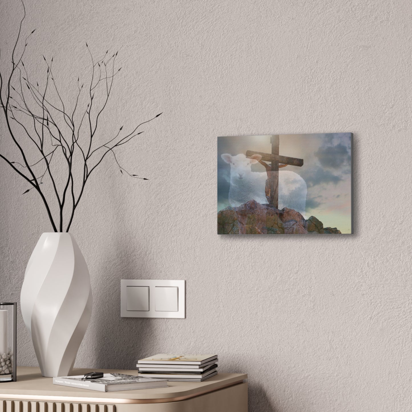 The Lamb of God - Canvas Stretched, 0.75" - Easter - Mother's Day - Father's Day