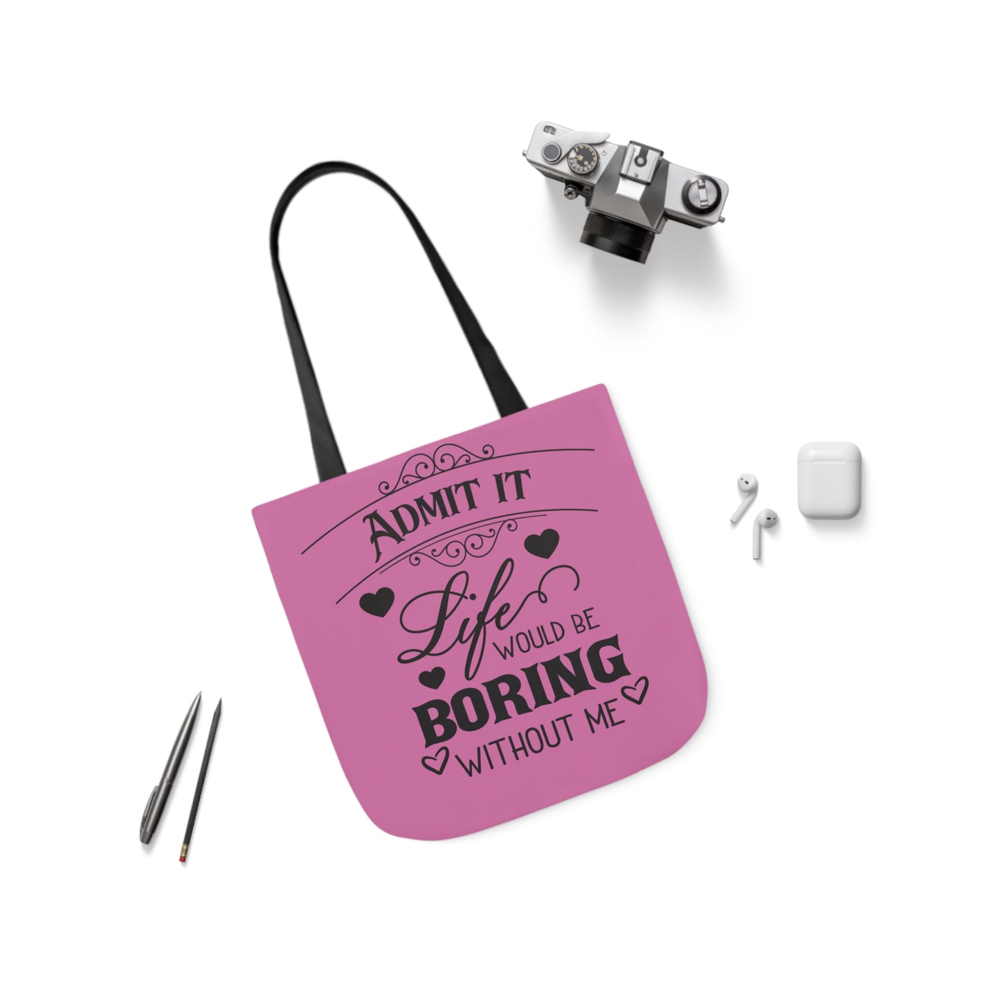 Admit it - Canvas Tote Bag, 5-Color Straps - Mother's Day