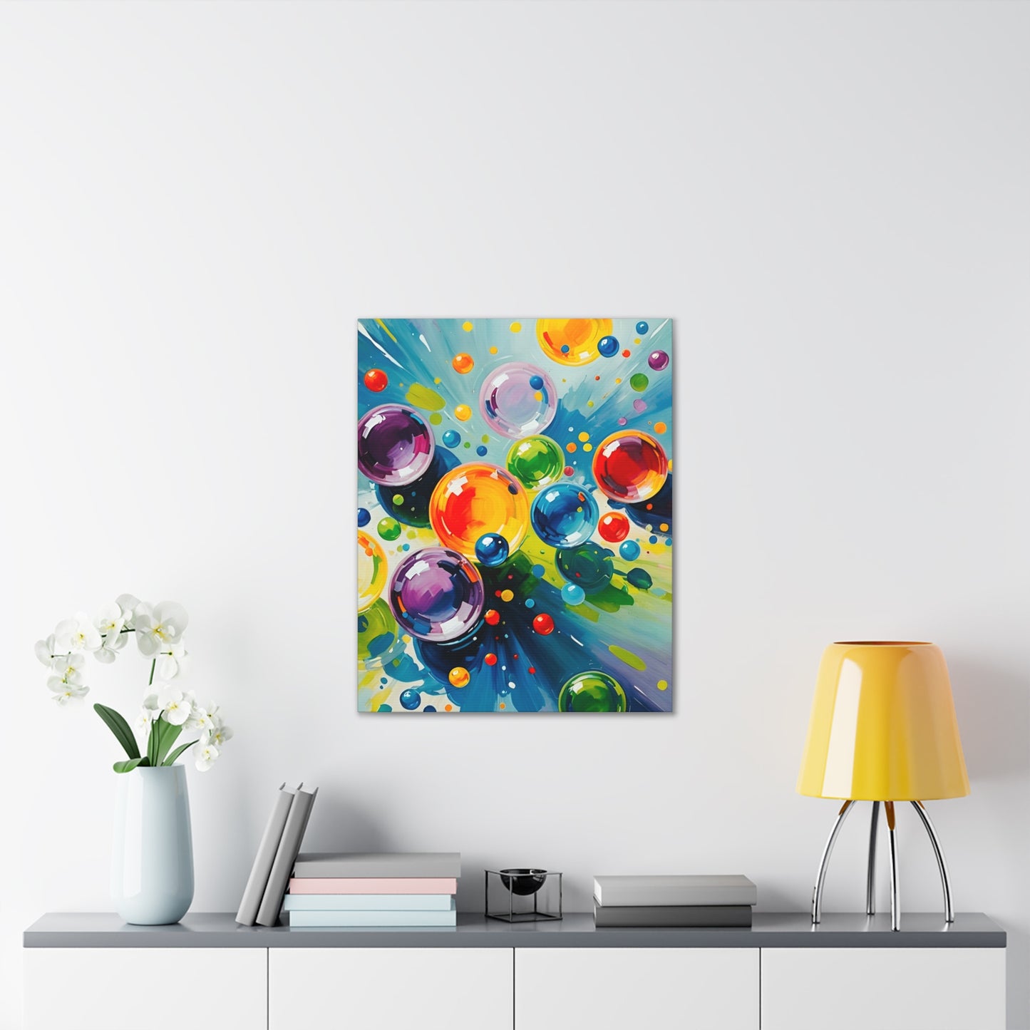 Colored Balls - Canvas Stretched, 0.75"