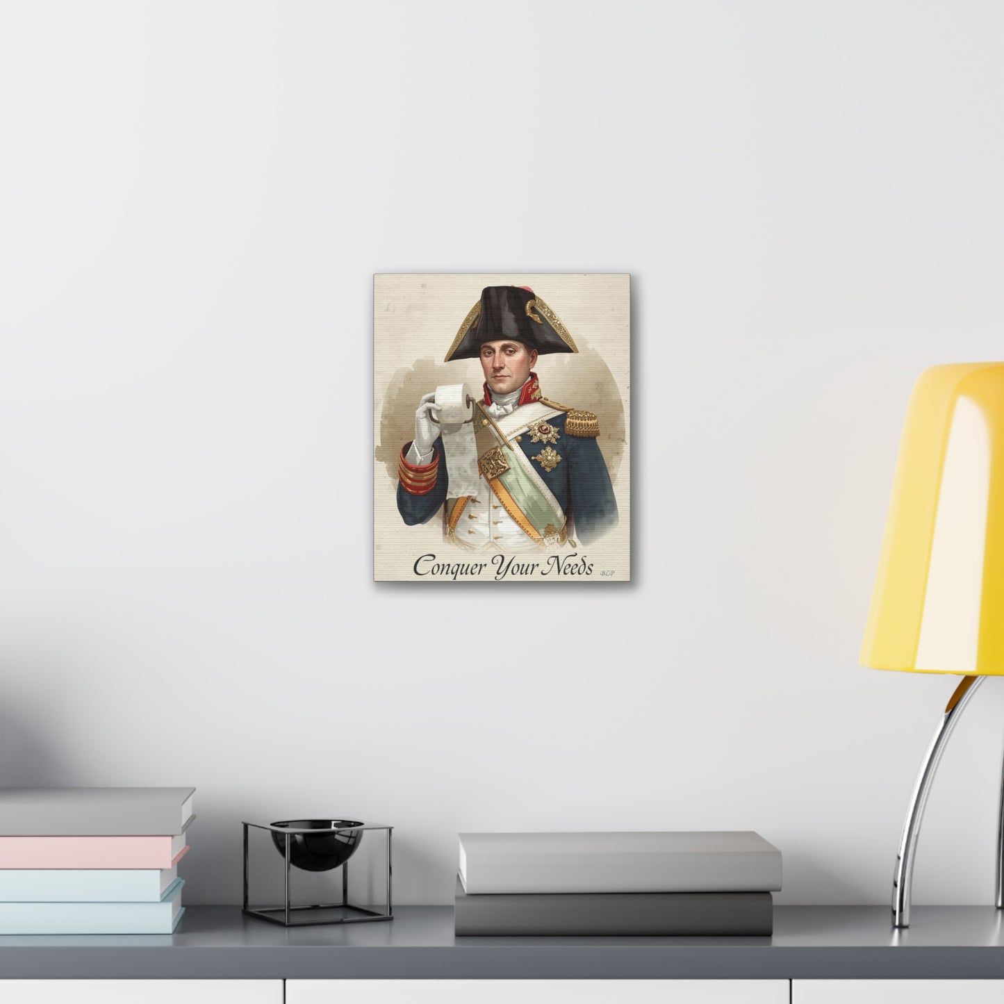 Napoleon - Canvas Stretched, 0.75" - 2026 Wall Art - Bathroom Humor