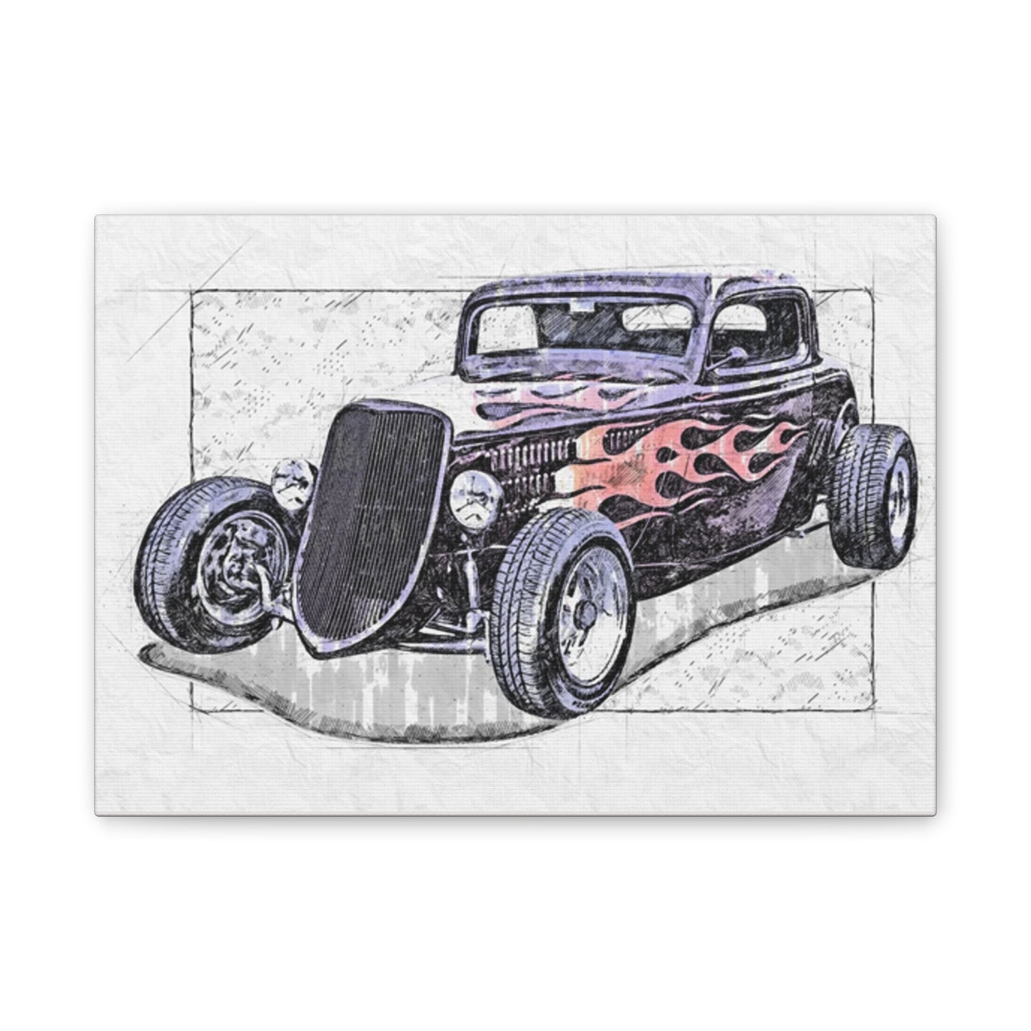 Hot Rod 1 - Canvas Stretched, 0.75" - Father's Day