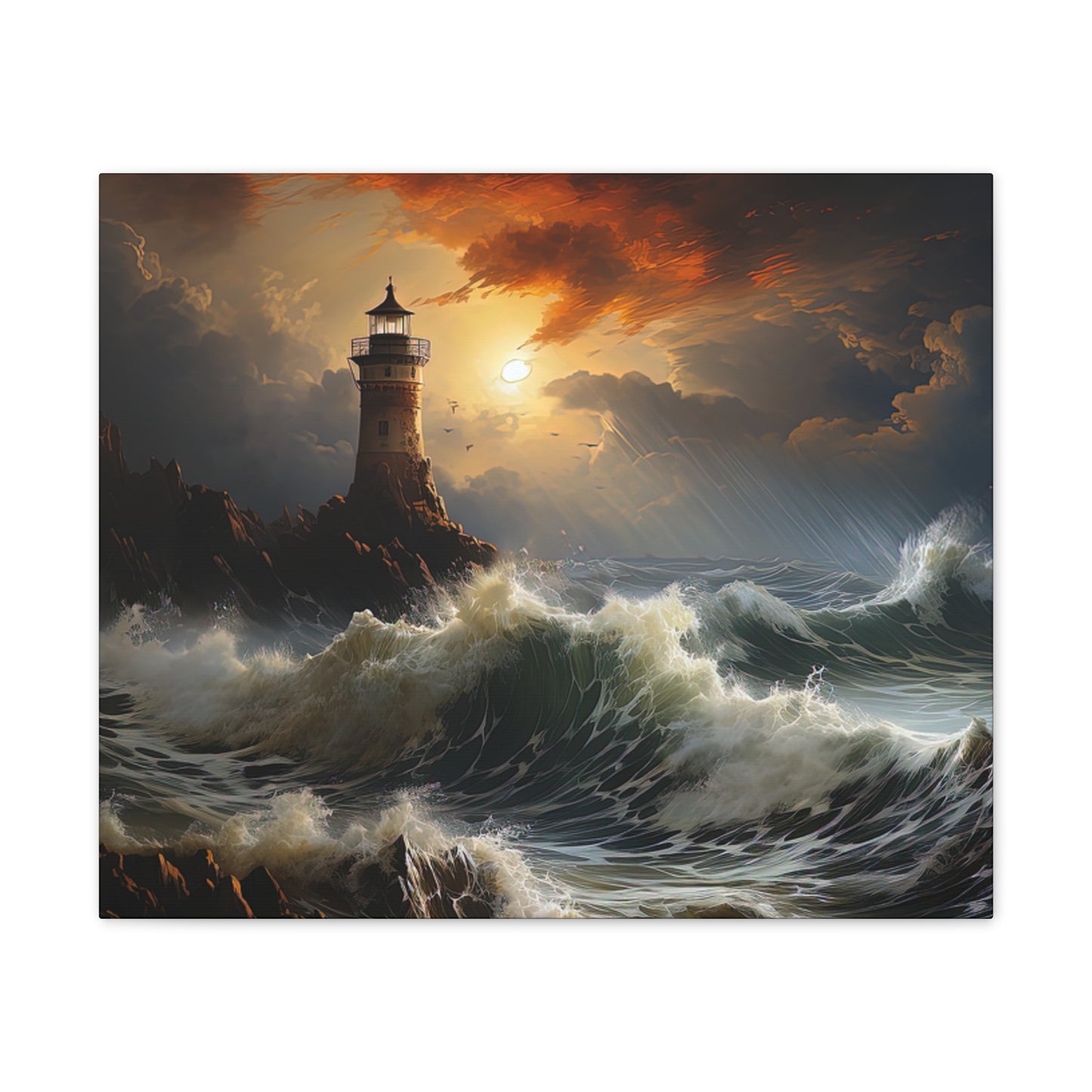 Light House - Canvas Stretched, 0.75"