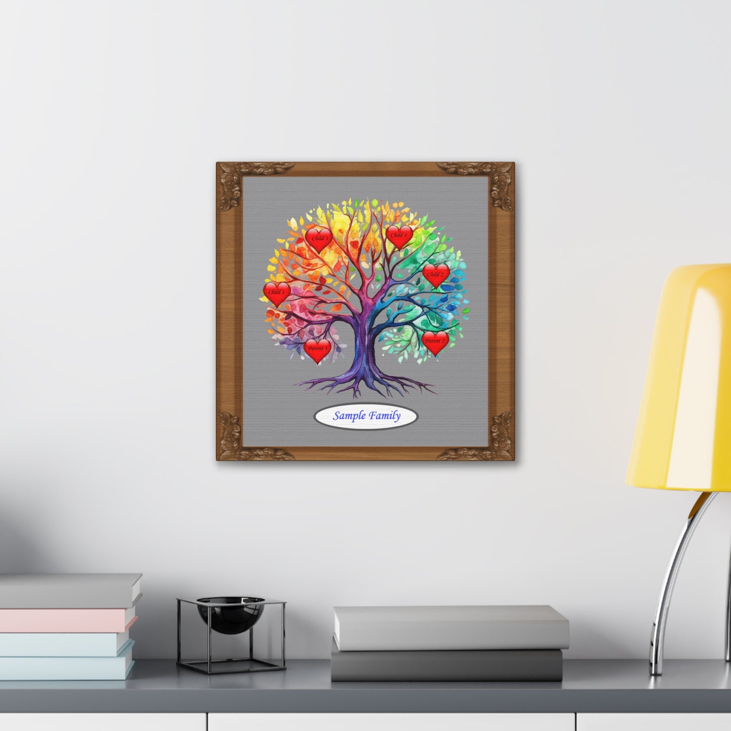 Family Tree - Personalized - Canvas Stretched, 0.75" - Mother's Day - Father's Day