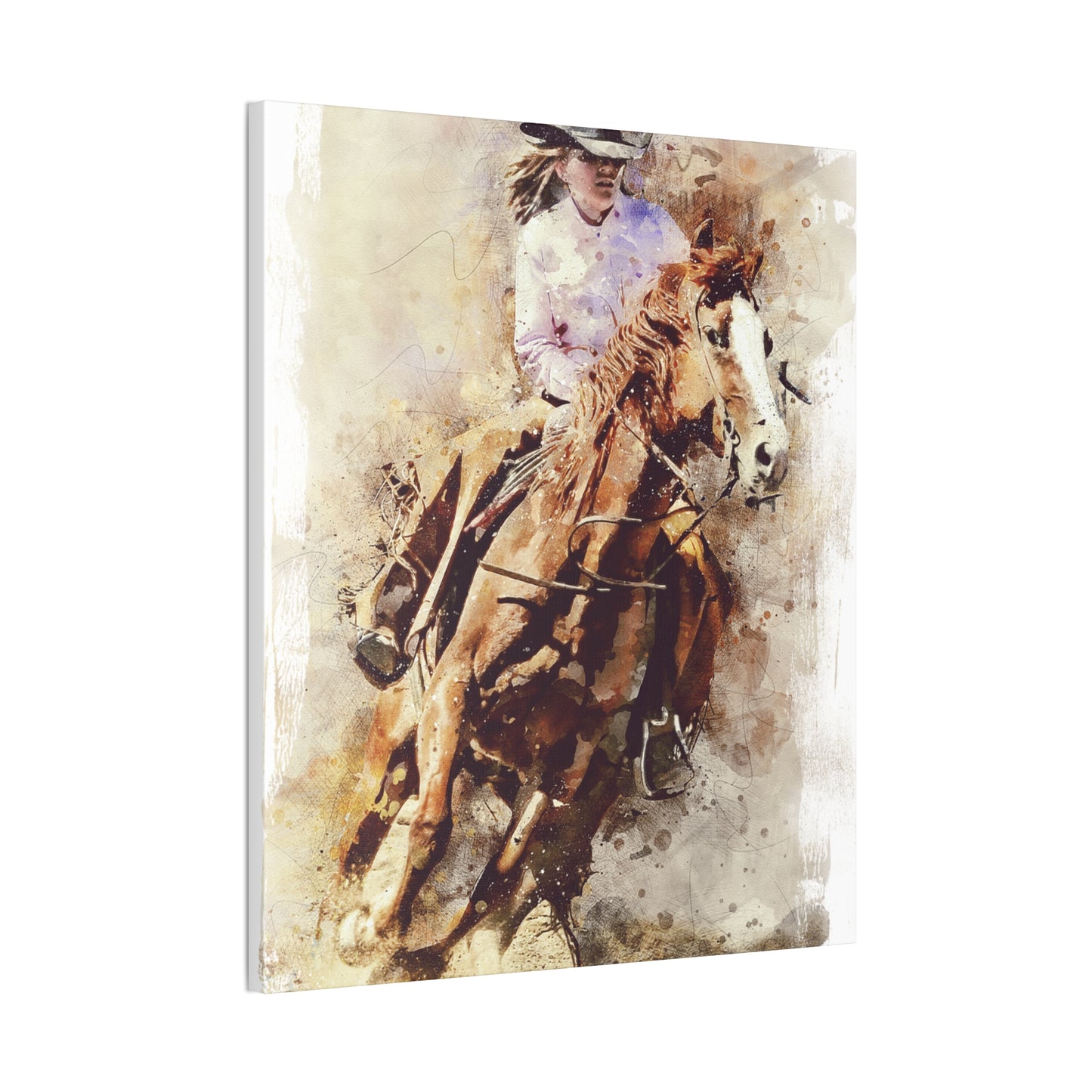 Barrel Racer - Canvas Stretched, 0.75" - Mother's Day