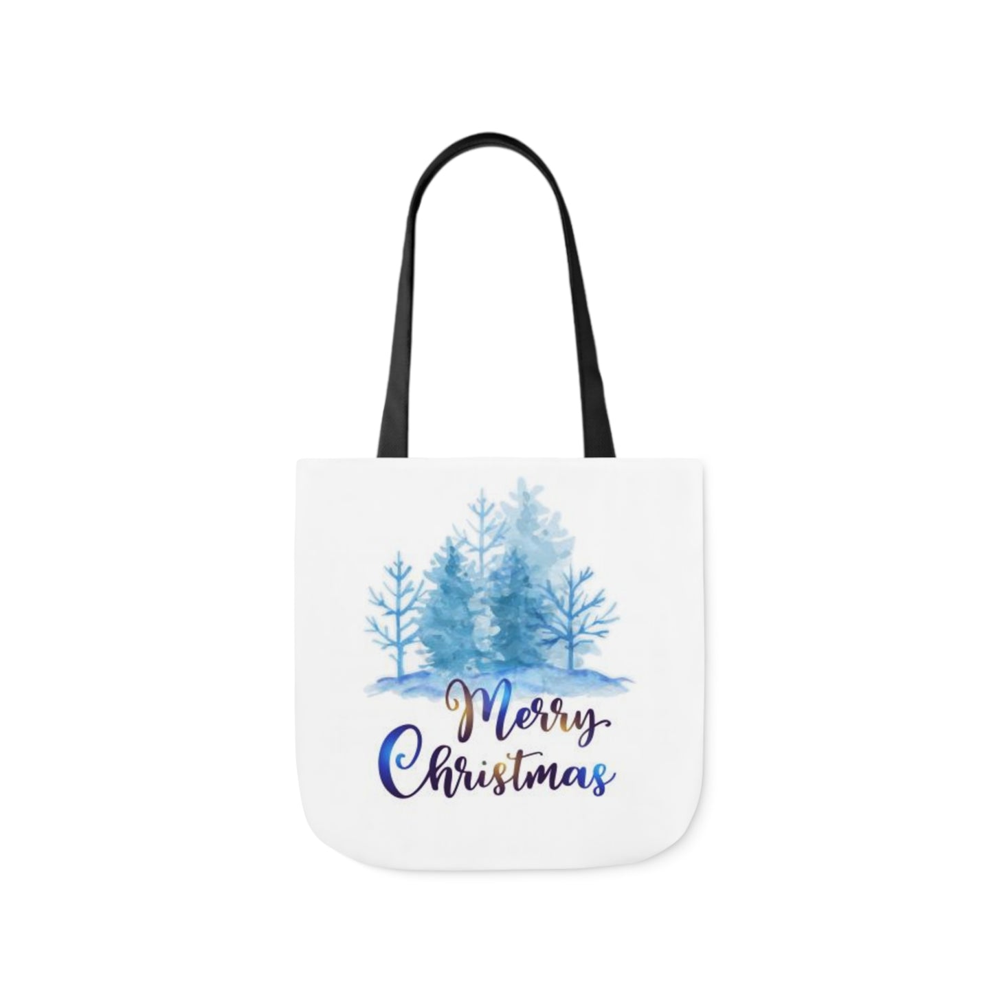 Merry Christmas - Canvas Tote Bag, 5-Color Straps - Christmas