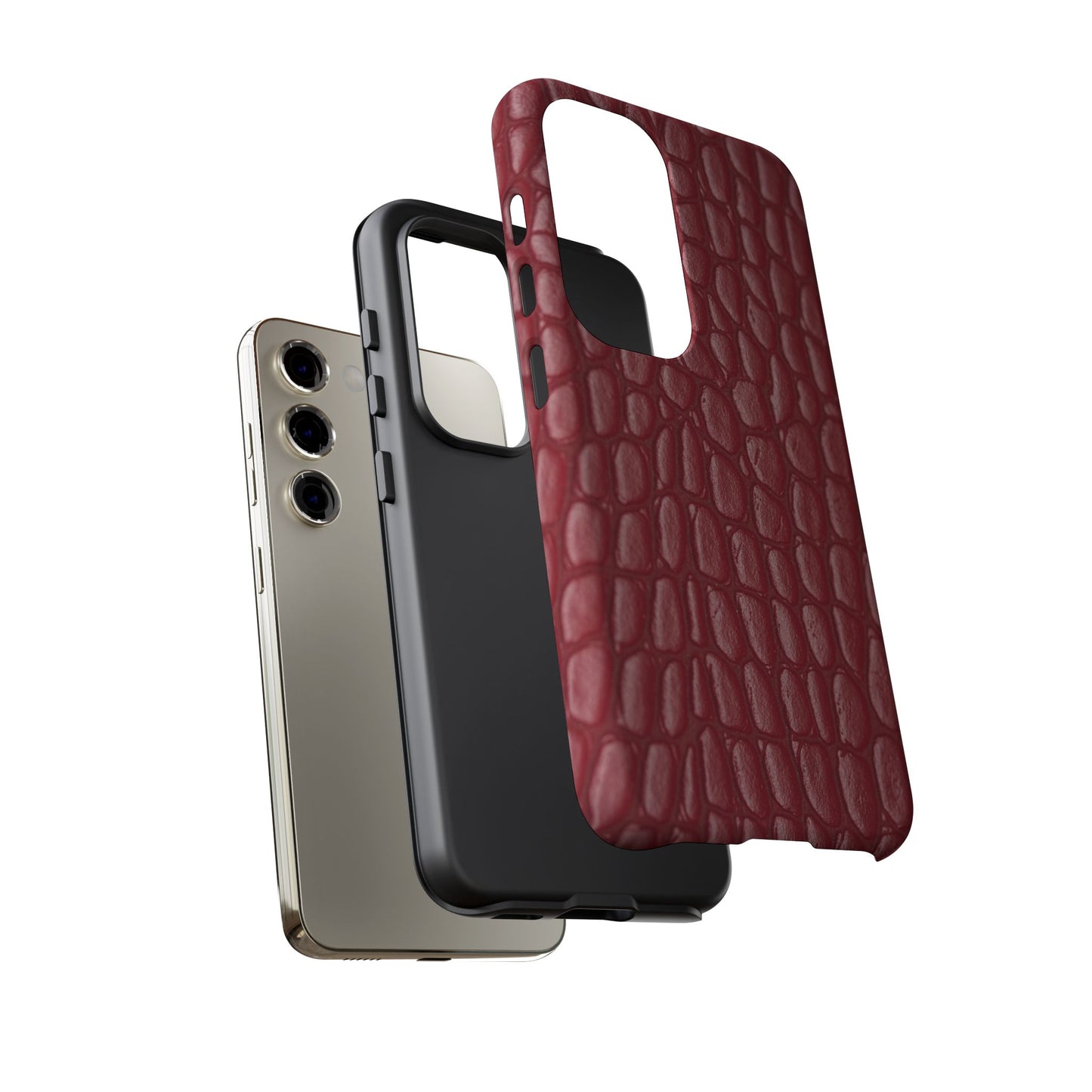 Red Leather - Tough Cases - Whimsical Phone Cases