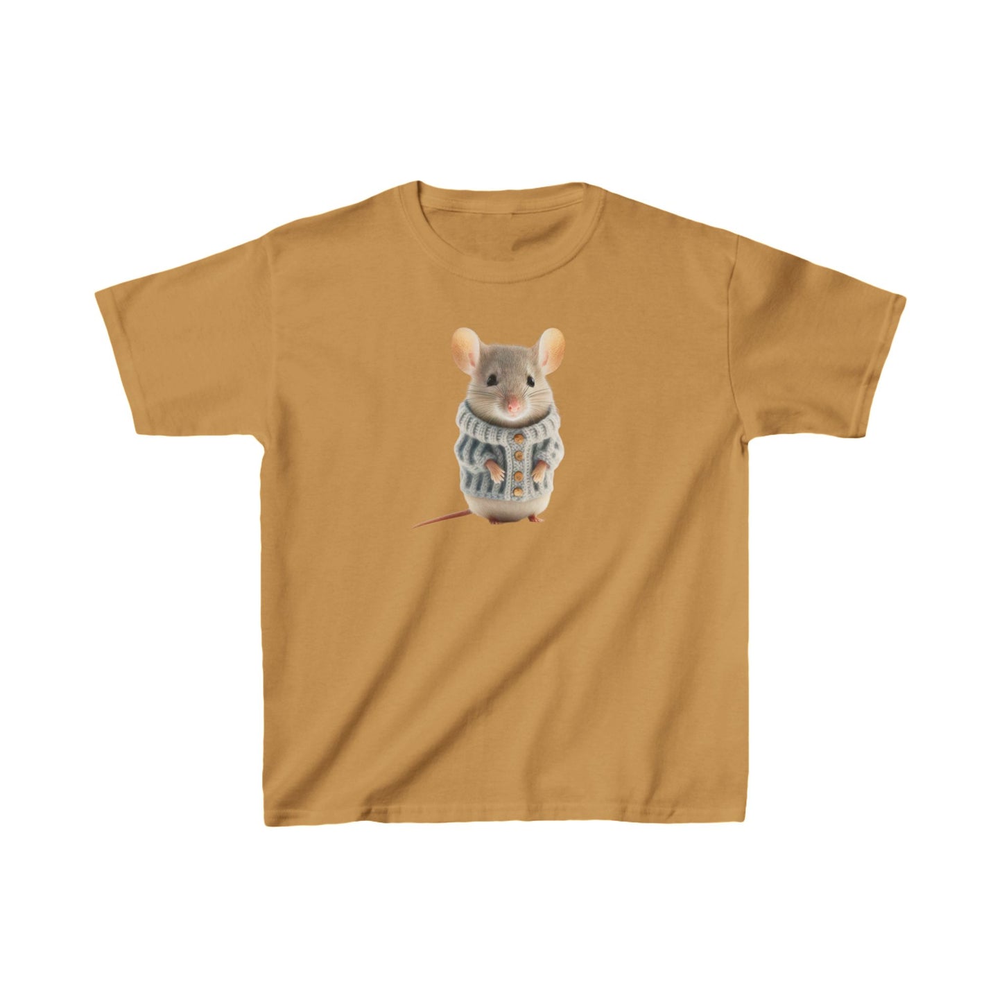 Kids H= Mouse in a Sweater - Heavy Cotton™ T-Shirts