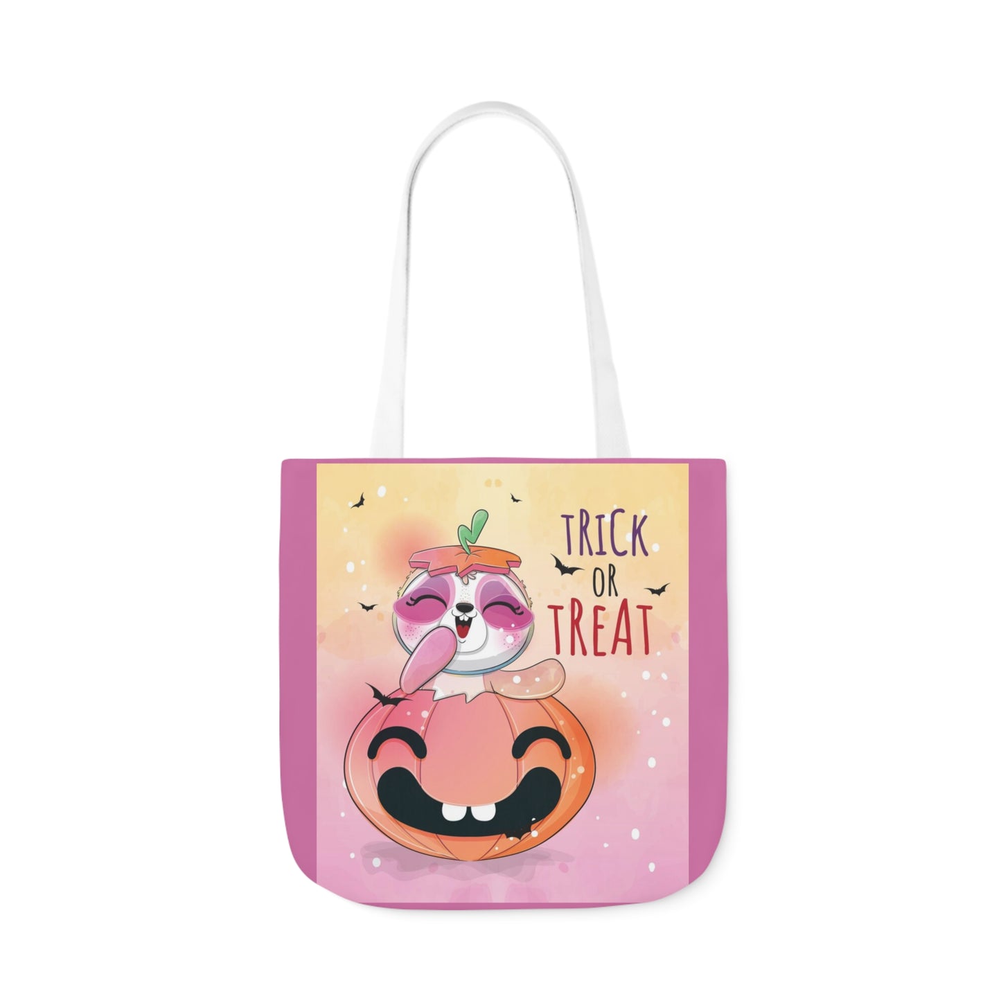 Trick or Treat - Canvas Tote Bag, 5-Color Straps - Halloween