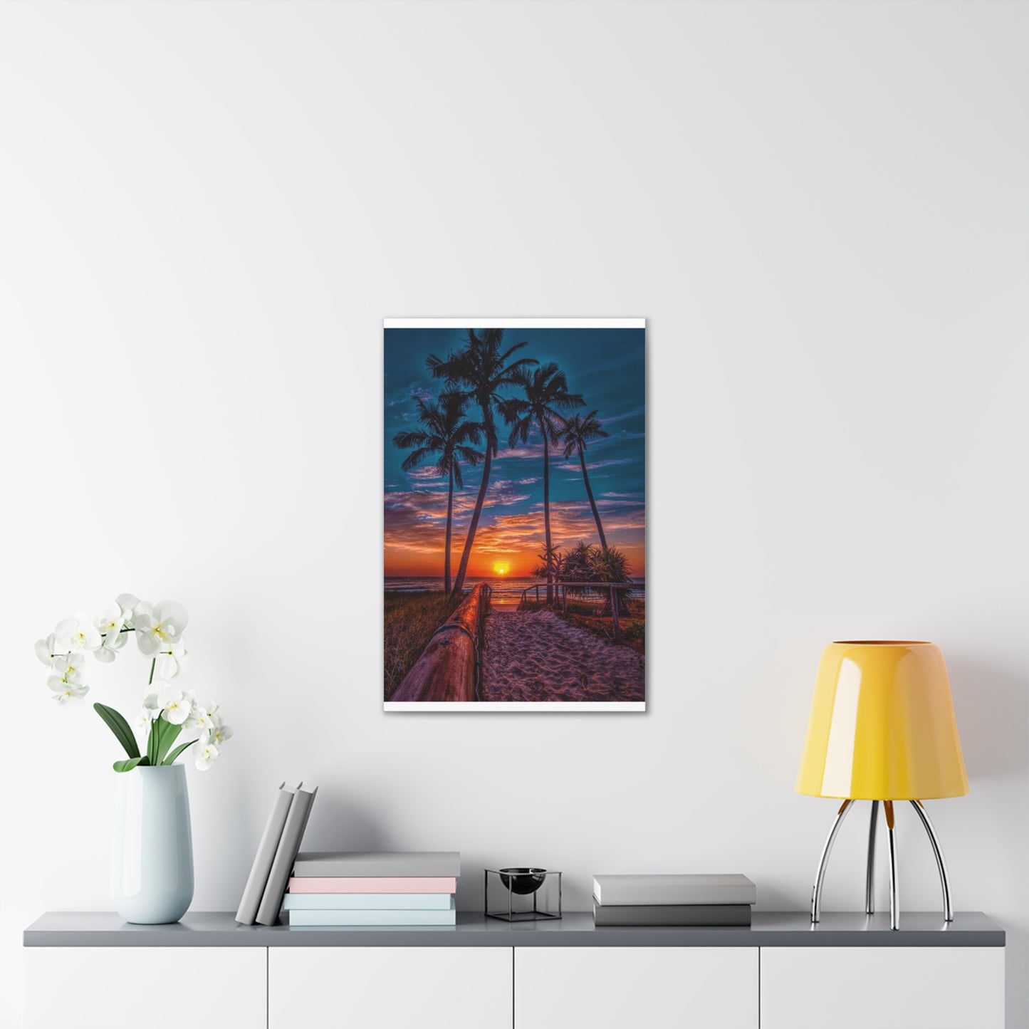 Sunset Palms - Canvas Stretched, 0.75"