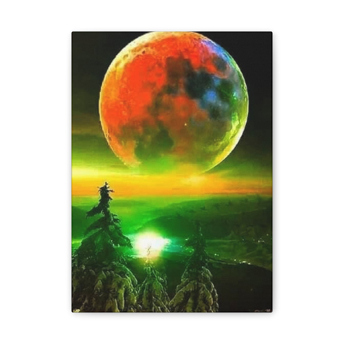 Harvest Moon - Canvas Stretched, 0.75"