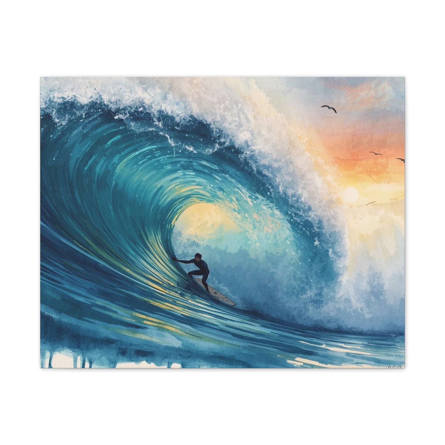The Curl - Canvas Stretched, 0.75" - Wall Art 2026 - Sports