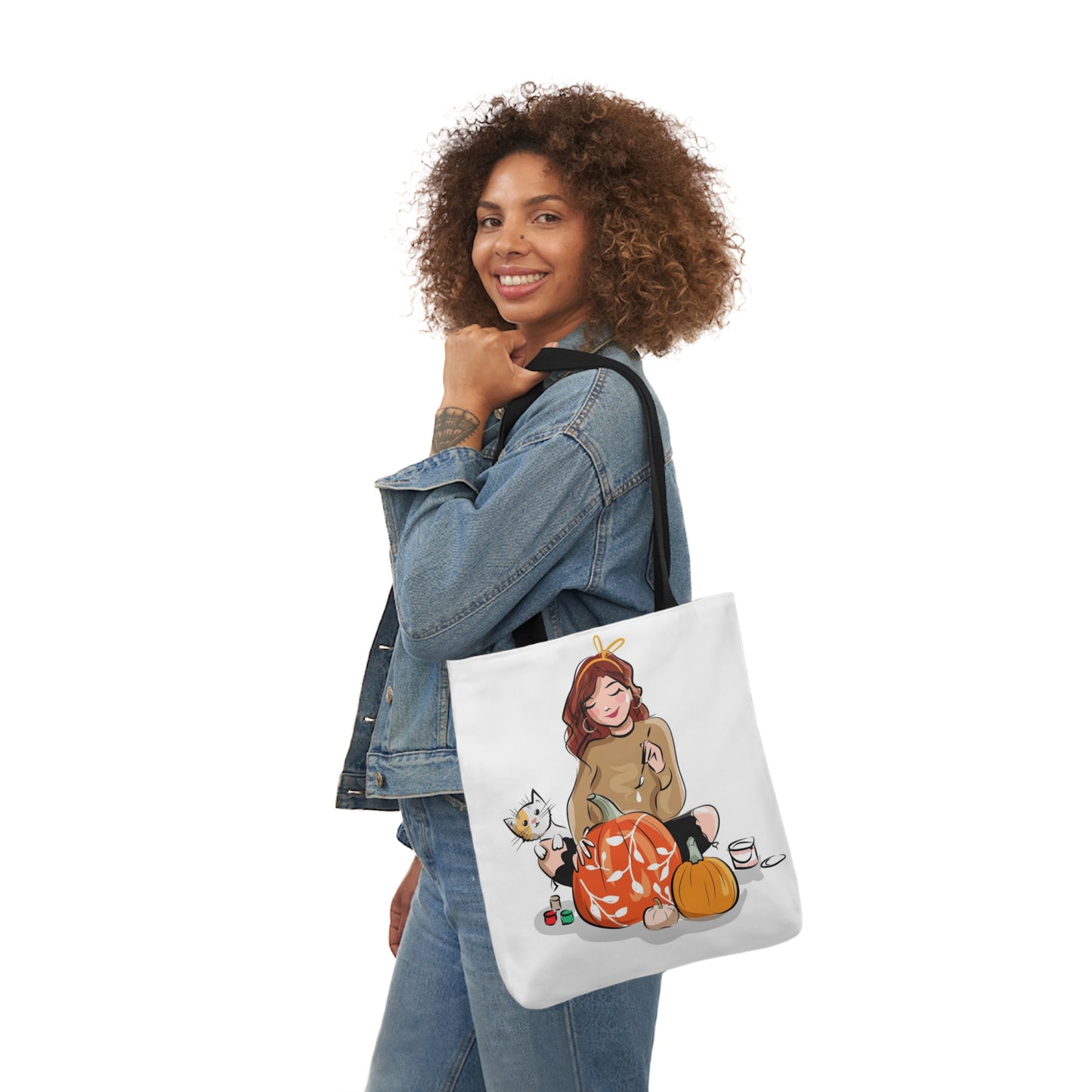 Painting - Canvas Tote Bag, 5-Color Straps