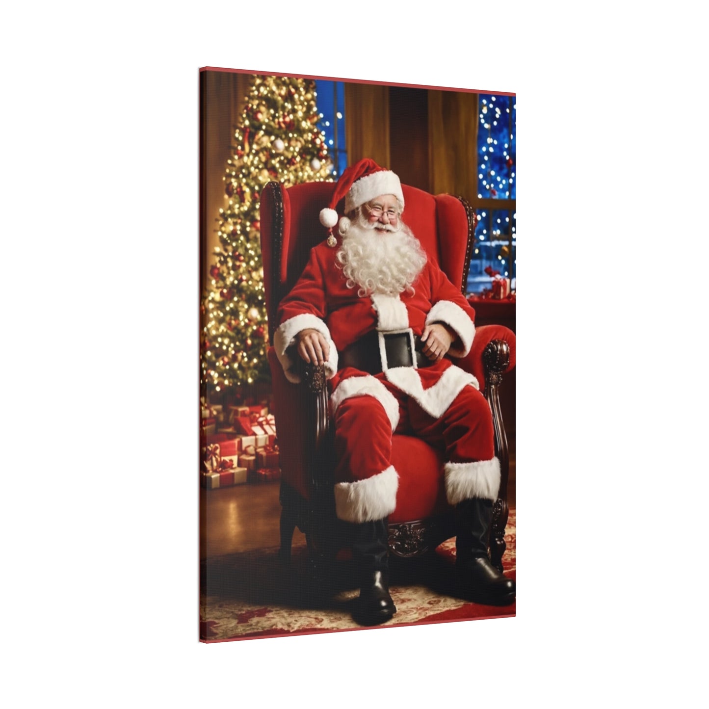 Santa - Canvas Stretched, 0.75" - Christmas