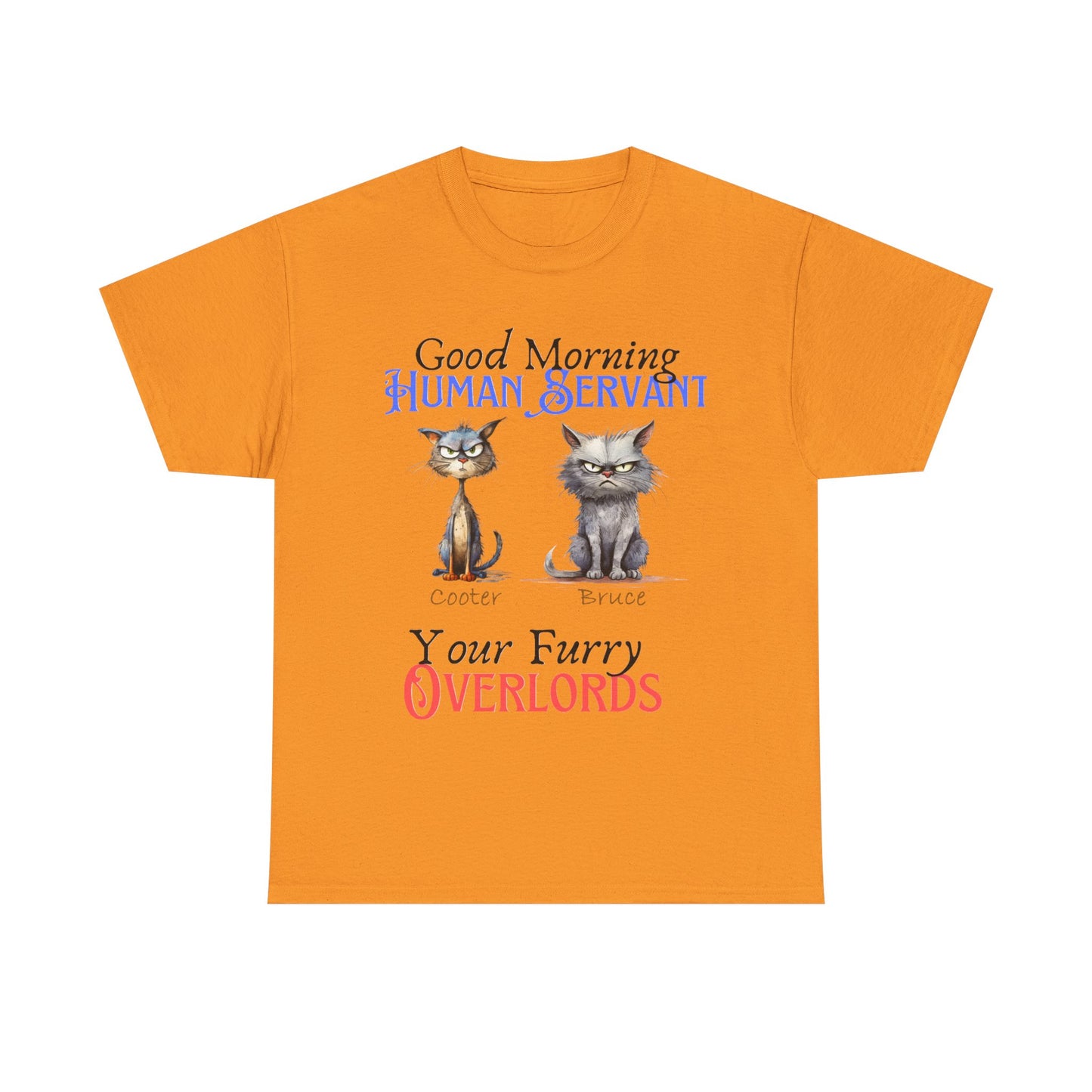 Furry Overlord - Personalized - Unisex Heavy Cotton Tee - Mother's Day - Father's Day - T-Shirts