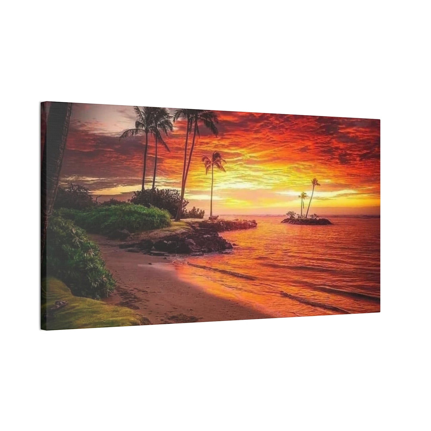 Sunset Island - Canvas Stretched, 0.75"