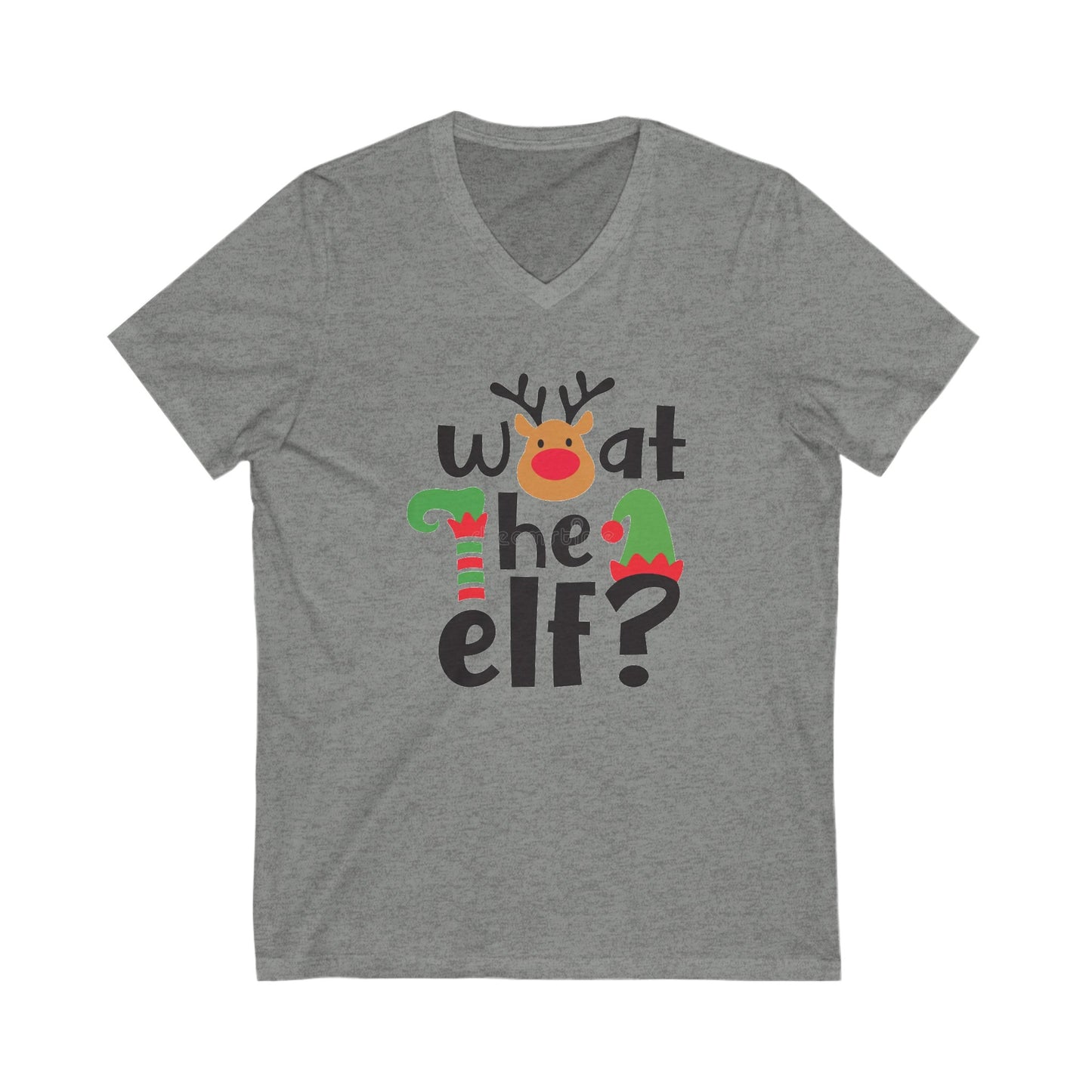 What the Elf - Unisex Jersey Short Sleeve V-Neck T-Shirt