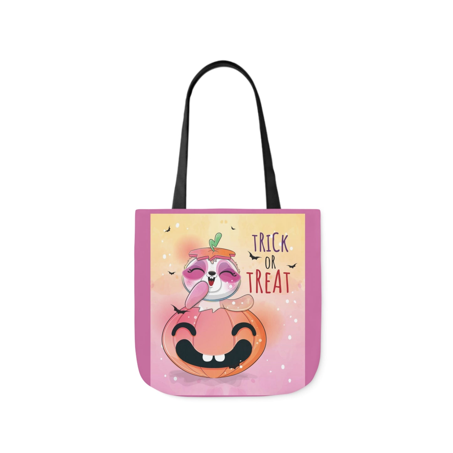 Trick or Treat - Canvas Tote Bag, 5-Color Straps - Halloween