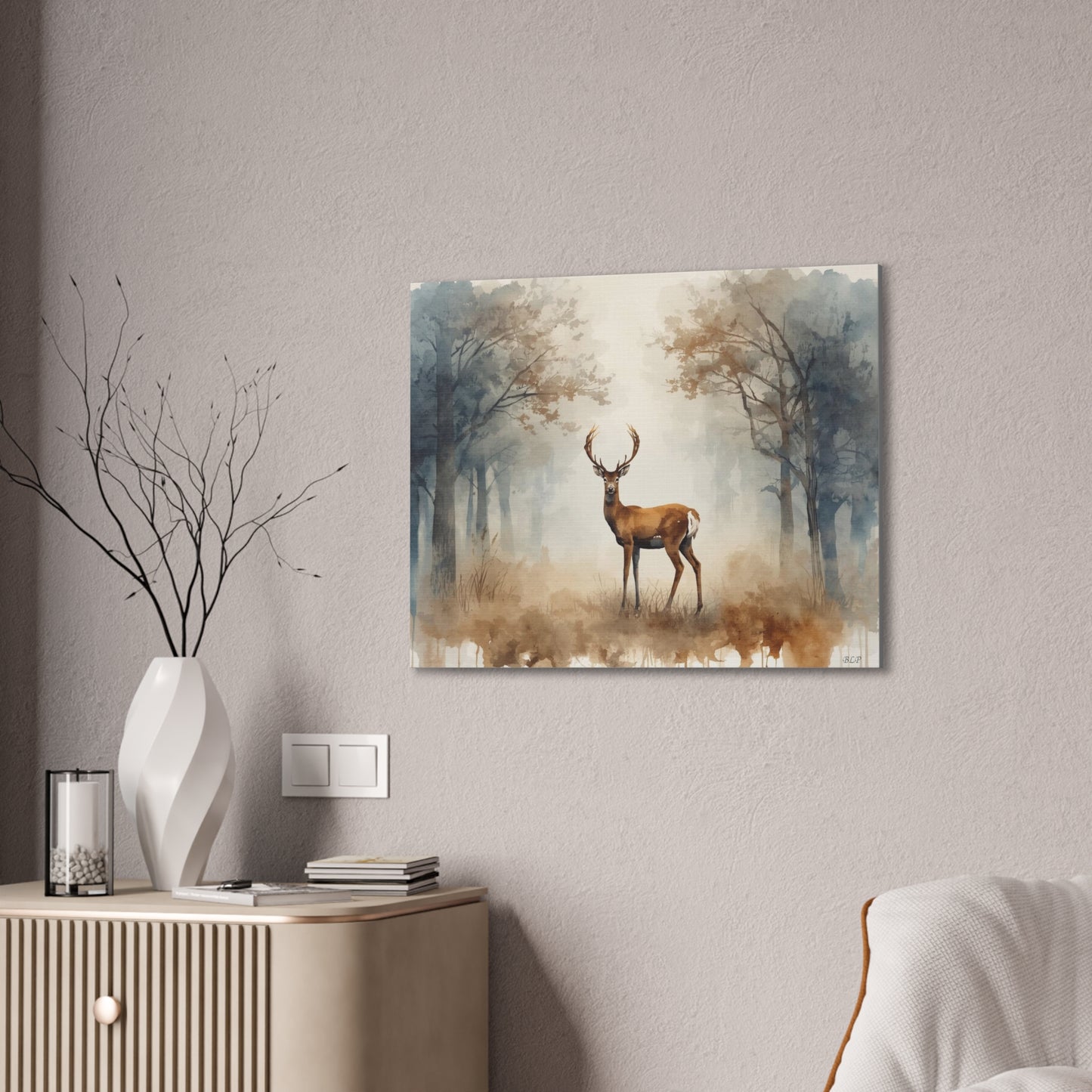 Lone Buck - Canvas Stretched, 0.75" - 2026 Wall Art - Animals