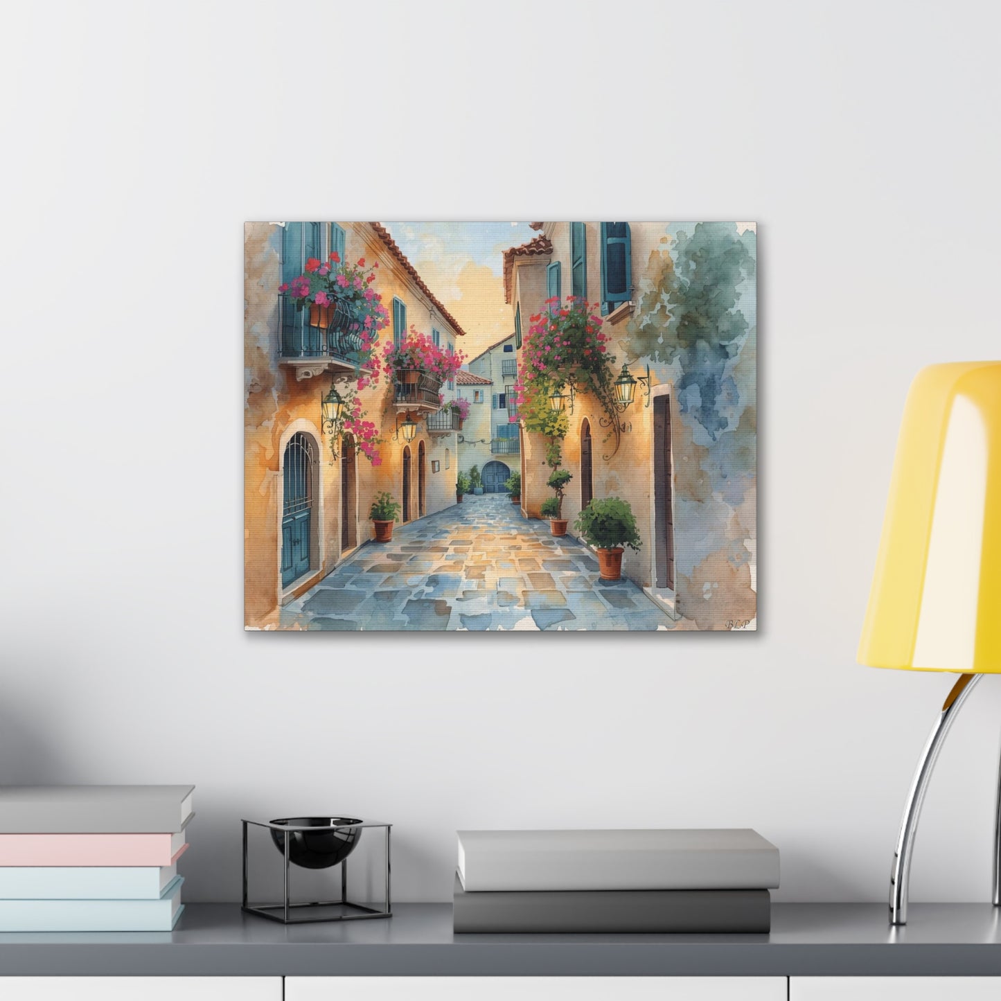 Old Italian Street - Canvas Stretched, 0.75"- 2026 Wall Art Places