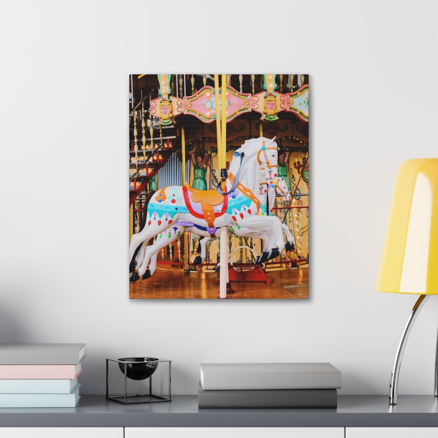 Carousel Horses - Canvas Stretched, 0.75"