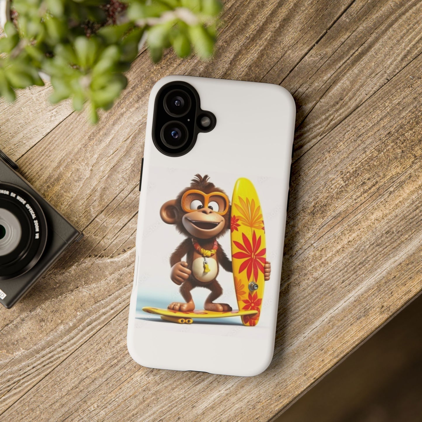 Surfer Monkey -Tough Whimsical Phone Cases