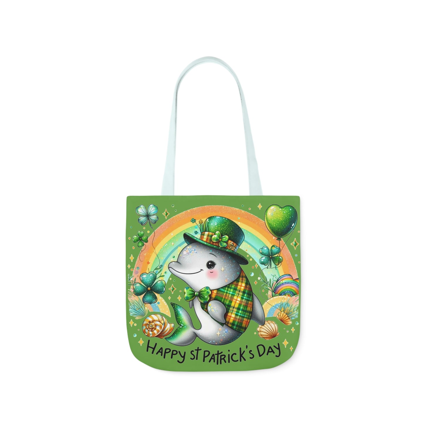 St. Patricks - Canvas Tote Bag, 5-Color Straps