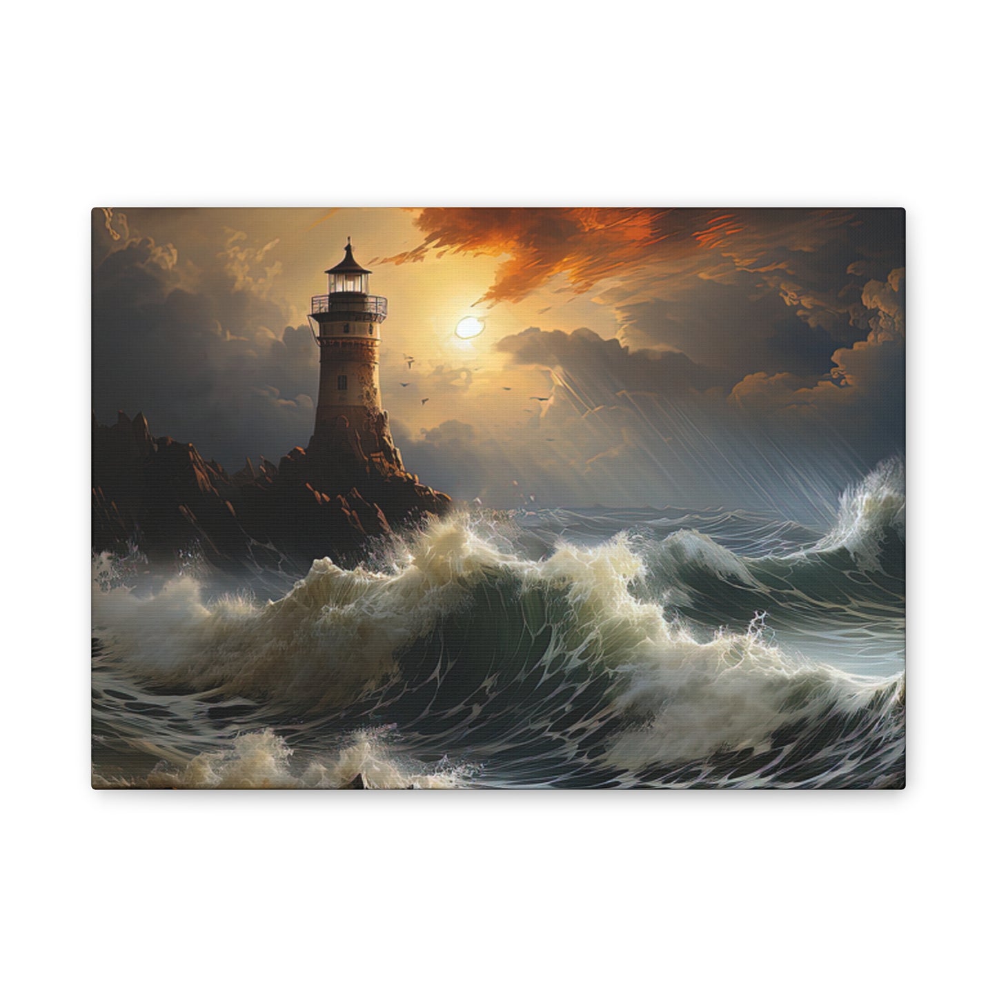 Light House - Canvas Stretched, 0.75"