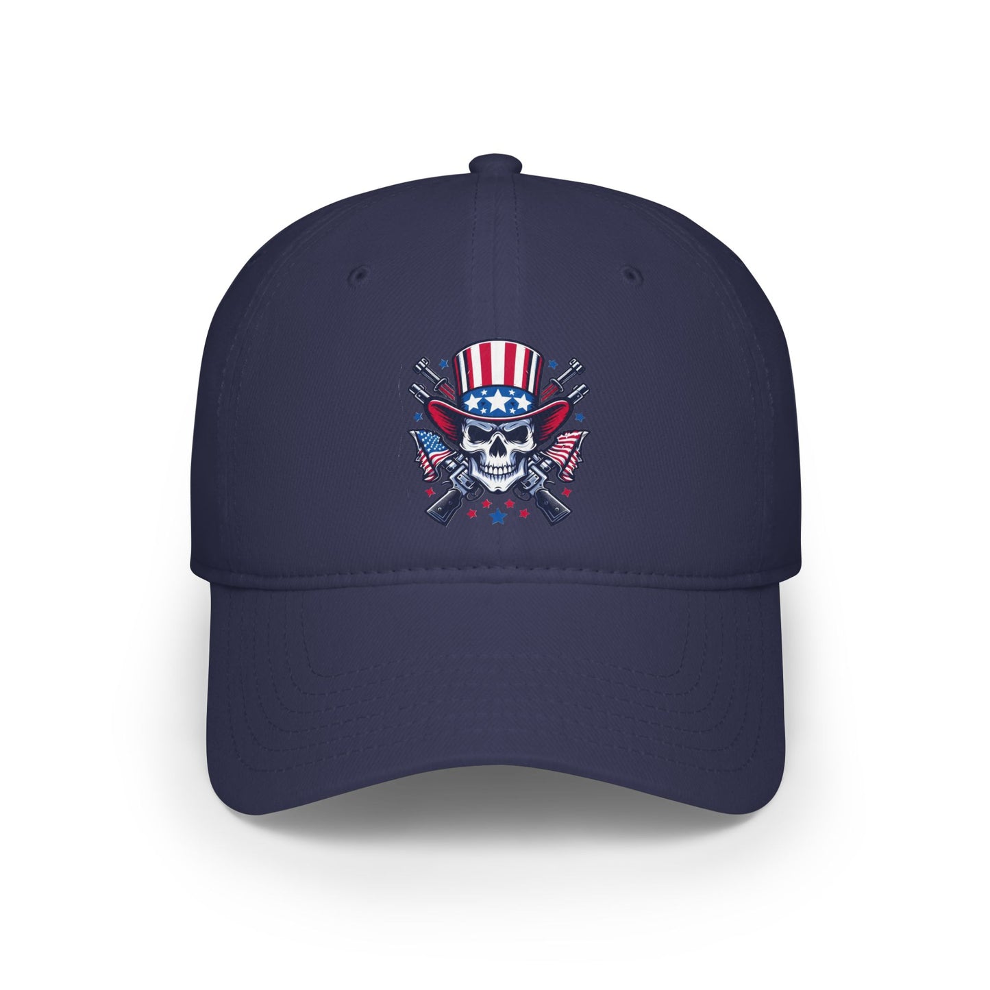 Flag Skull - Low Profile Baseball Cap