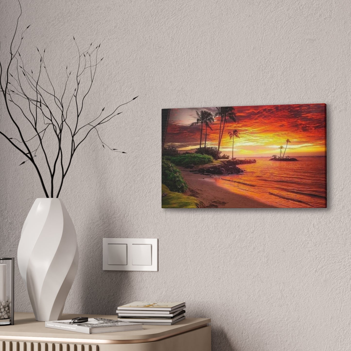 Sunset Island - Canvas Stretched, 0.75"